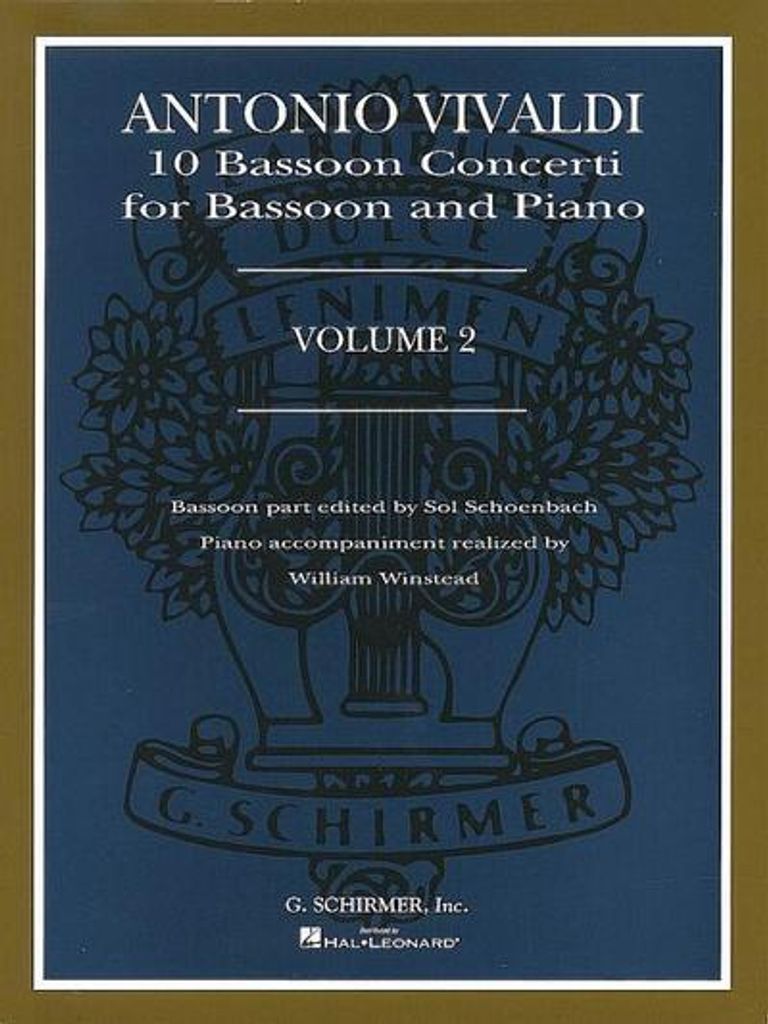 Antonio Vivaldi: 10 Fagottkonzerte für Fagott und Klavier, Band 2