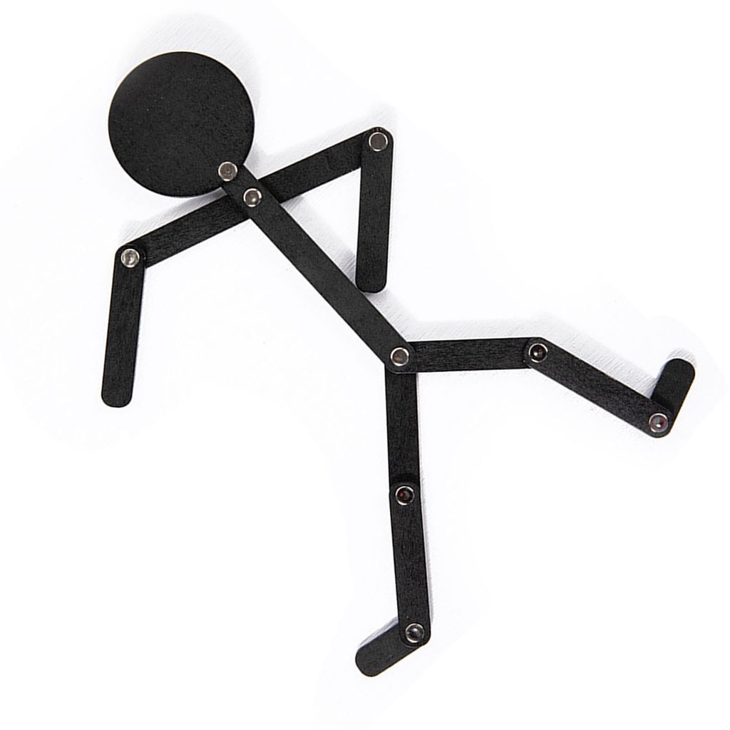 Wooden Stickman Toy with Moving Limbs,Movable Wooden Stickman Toy,Wooden Stickman Toy,Wooden Stick Men Puzzle Game,Wooden Stick Man Puzzle Toy,Educ...
