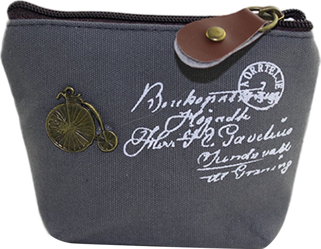 Frauen Retro Kamera Eiffelturm High Wheel Brief Geldbörse Mini Wallet Clutch 2