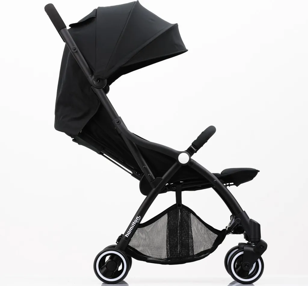 Poussette Canne Compacte Magic Fold S1 Plus Hamilton Noir pour Bébé Mobile - 14