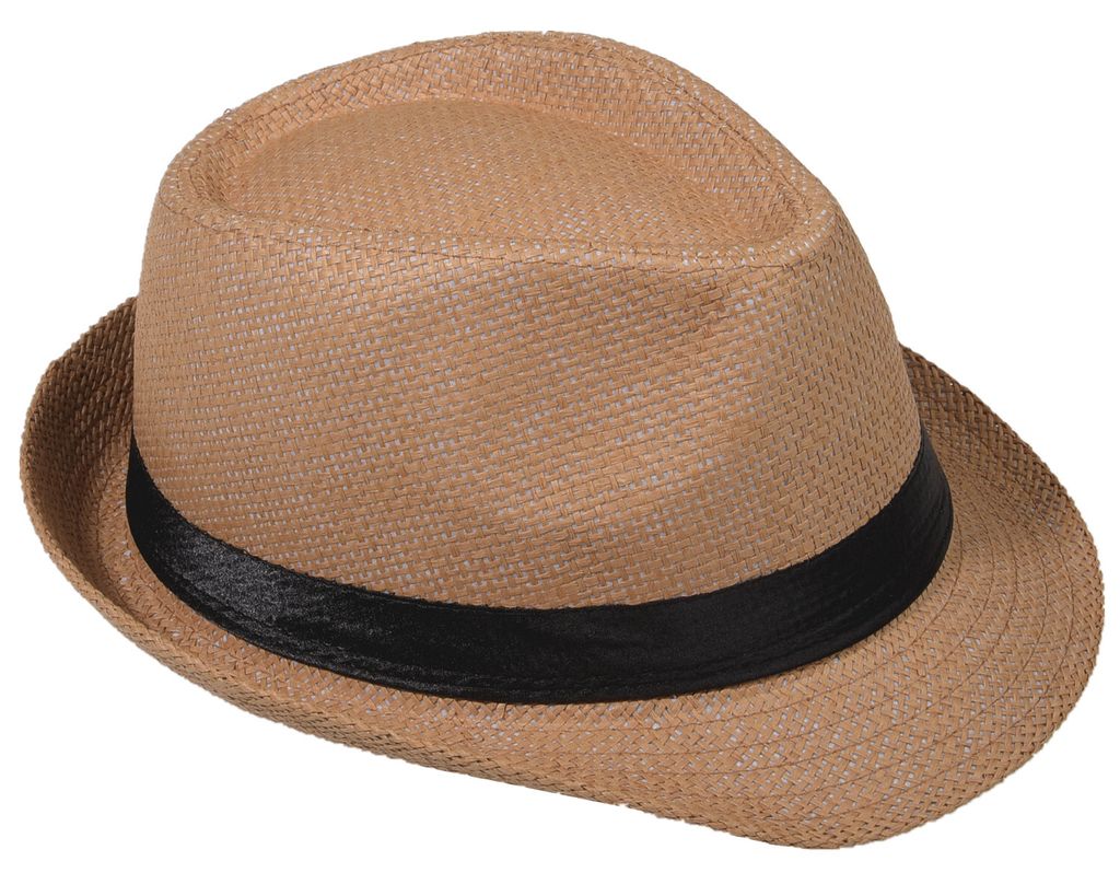 Panama Hut Fedora Strohhut Kamel 60