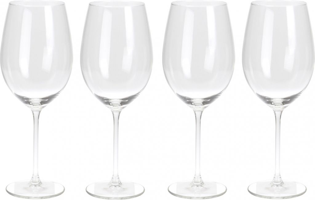 Set di 4 bicchieri da vino Excellent Houseware, vetro, 7x24 Immagine del prodotto 