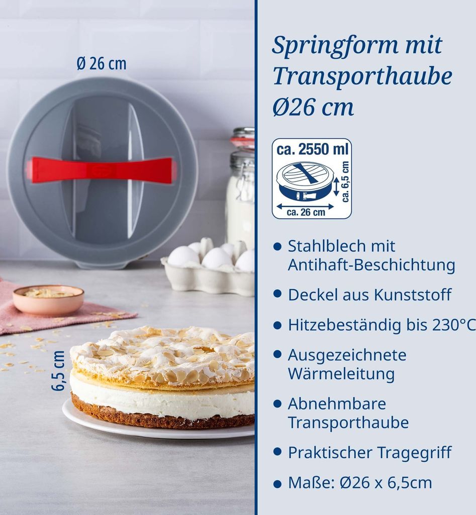 Dr. Oetker Springform mit Transporthaube Bake & Go Produktbild 2