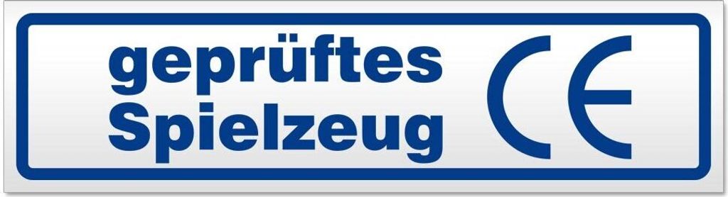 Kiwistar - Autoaufkleber - Verkehrsblau - 60 x 16 cm - es Spielzeug - Hinweis Aufkleber Sticker für Auto, Kfz, Fahrrad, PKW, LKW