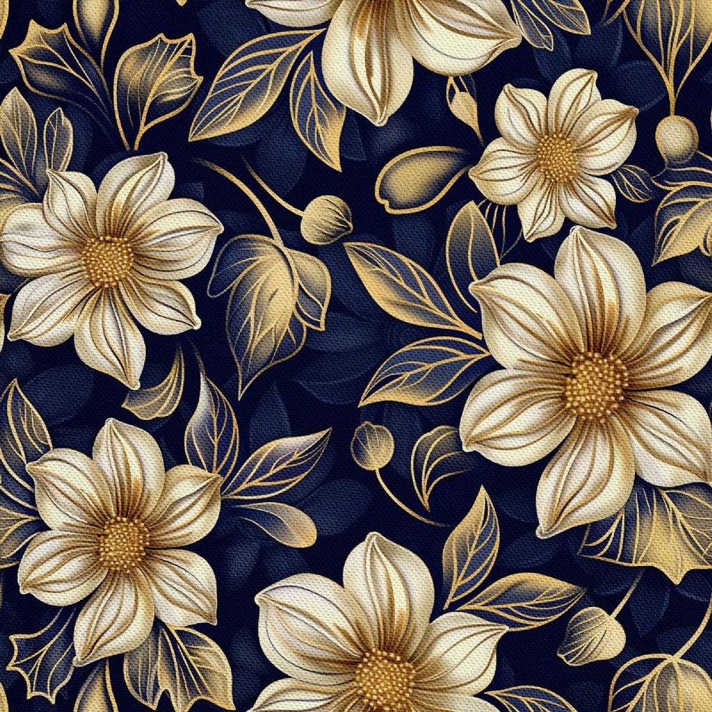 OUTDOOR DEKOSTOFFE OXFORD - Motiv Blumen I DX5458