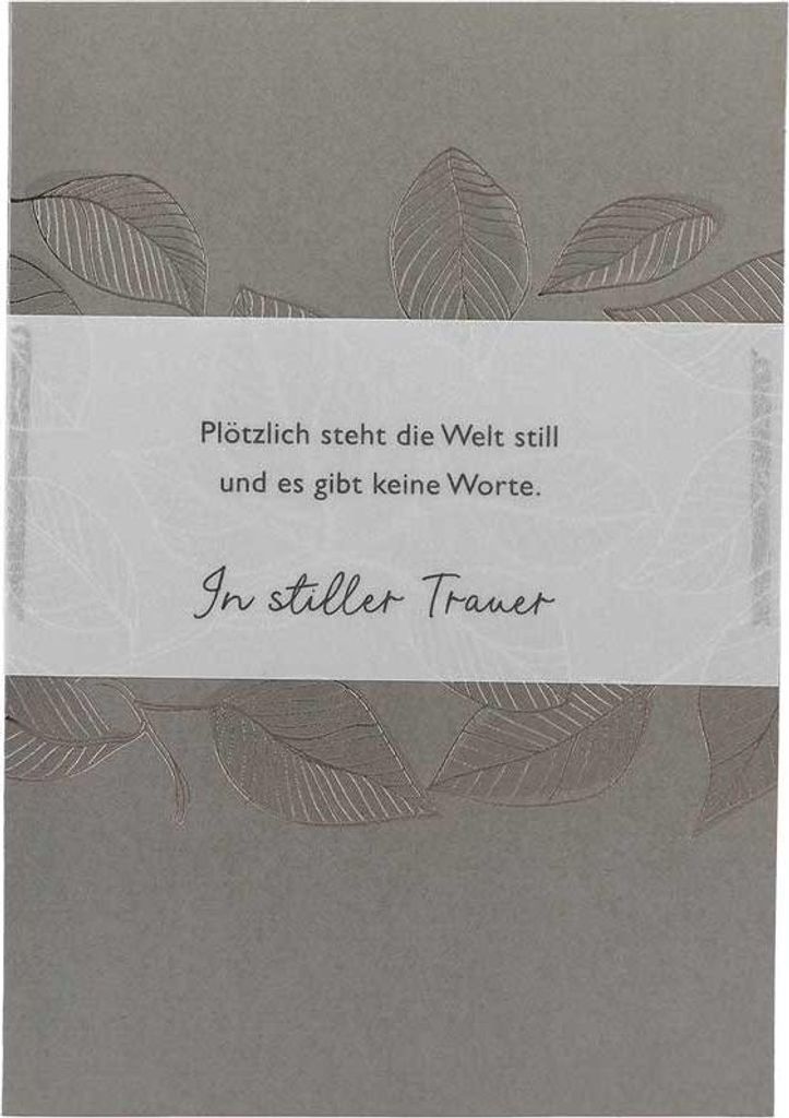 Depesche Trauerkarten Sortierung : Plötzlich steht die Welt still und es .. Trauerkarten Sortierung : Plötzlich steht die Welt still und es ..