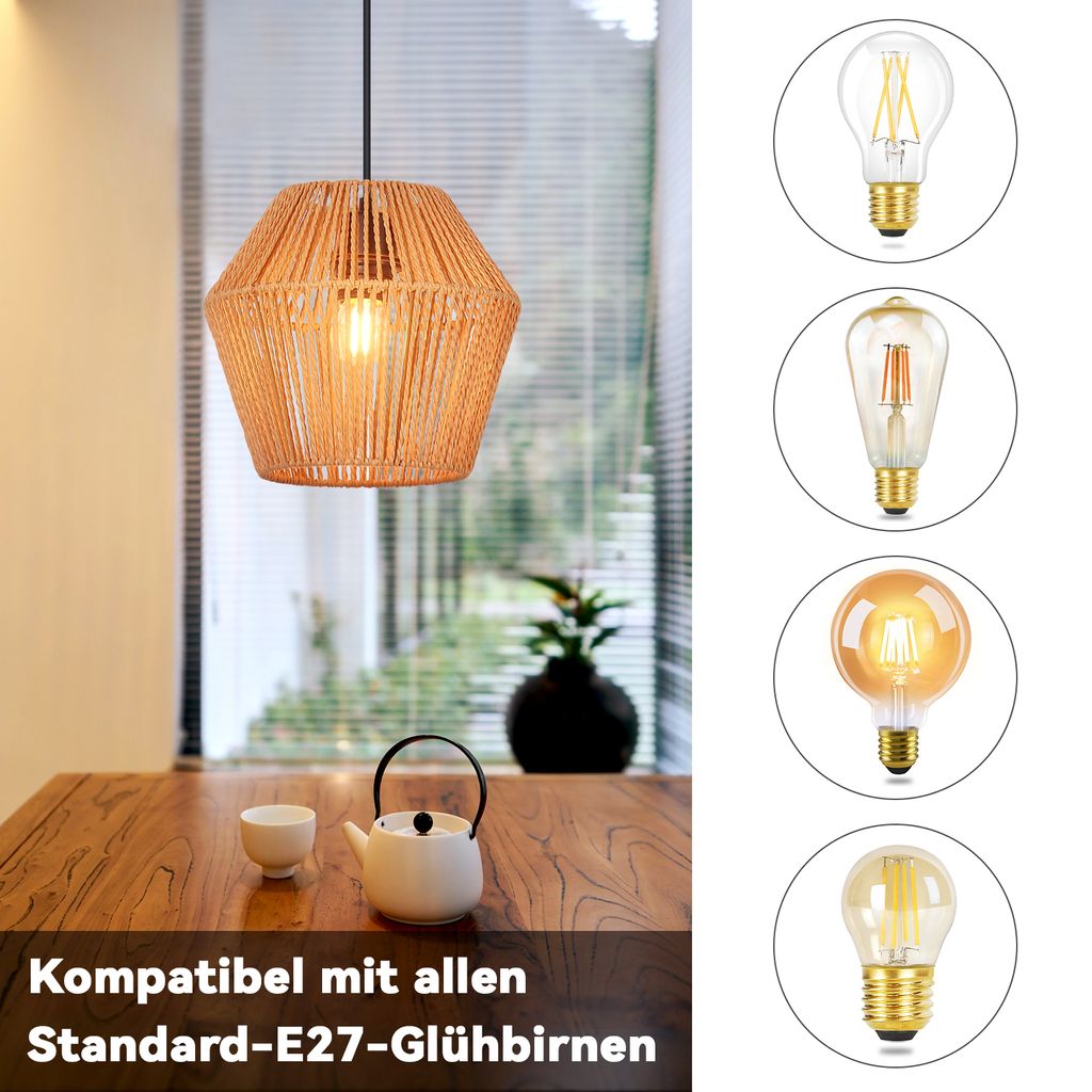 EDO Suspension TENE, Lampe à Suspene Vintage, Industrielle