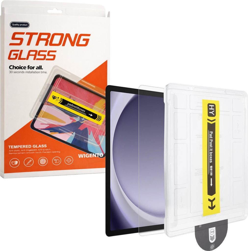 SnapFit Schutzglas für Samsung Galaxy Tab A11 Plus / A9 Plus Installationshilfe