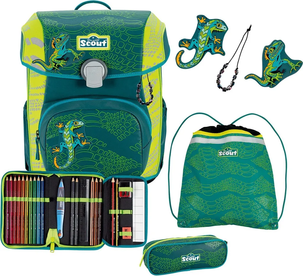 Cartable pour École Primaire Scout Neo Set 4 Pièces Confort et Sécurité