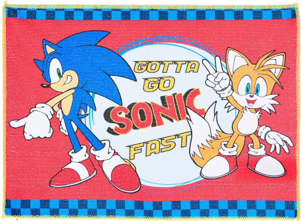 Sonic der Igel Gotta Go Handtuch, Gesichtstuch 40x30 cm