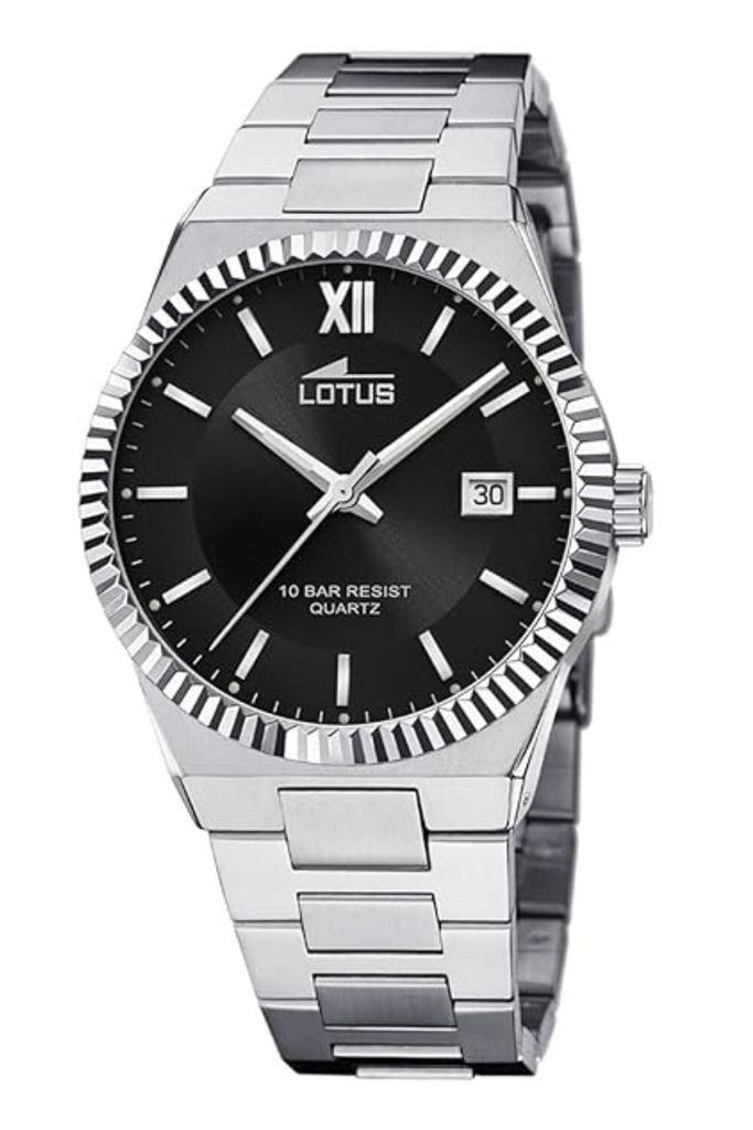 A studio shot of a men's wristwatch.