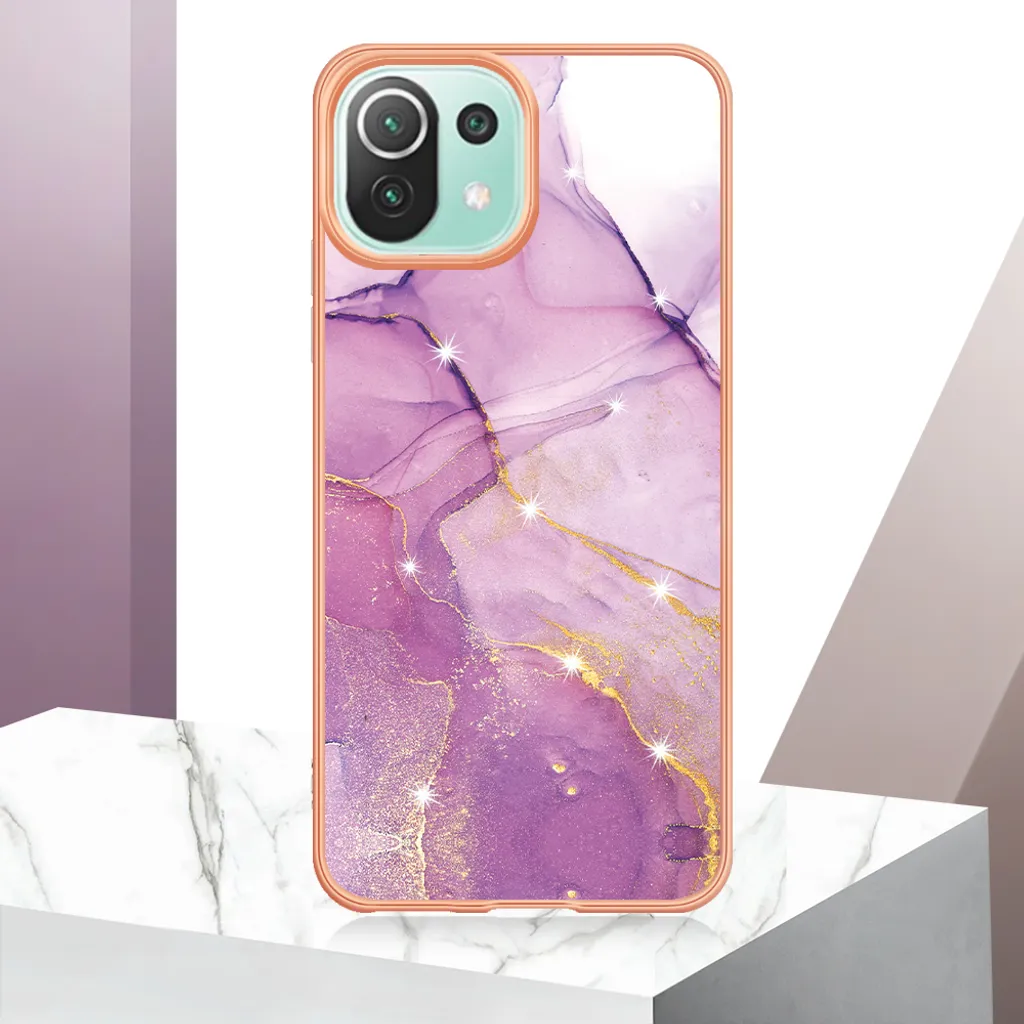 Cover Sottile Per Xiaomi Mi 11 - Custodia Morbida TPU Trasparente Rossa - Paraurti Antiurto E Antigraffio - Protezione Con Bordi Rialzati Per Fotocamera E Schermo