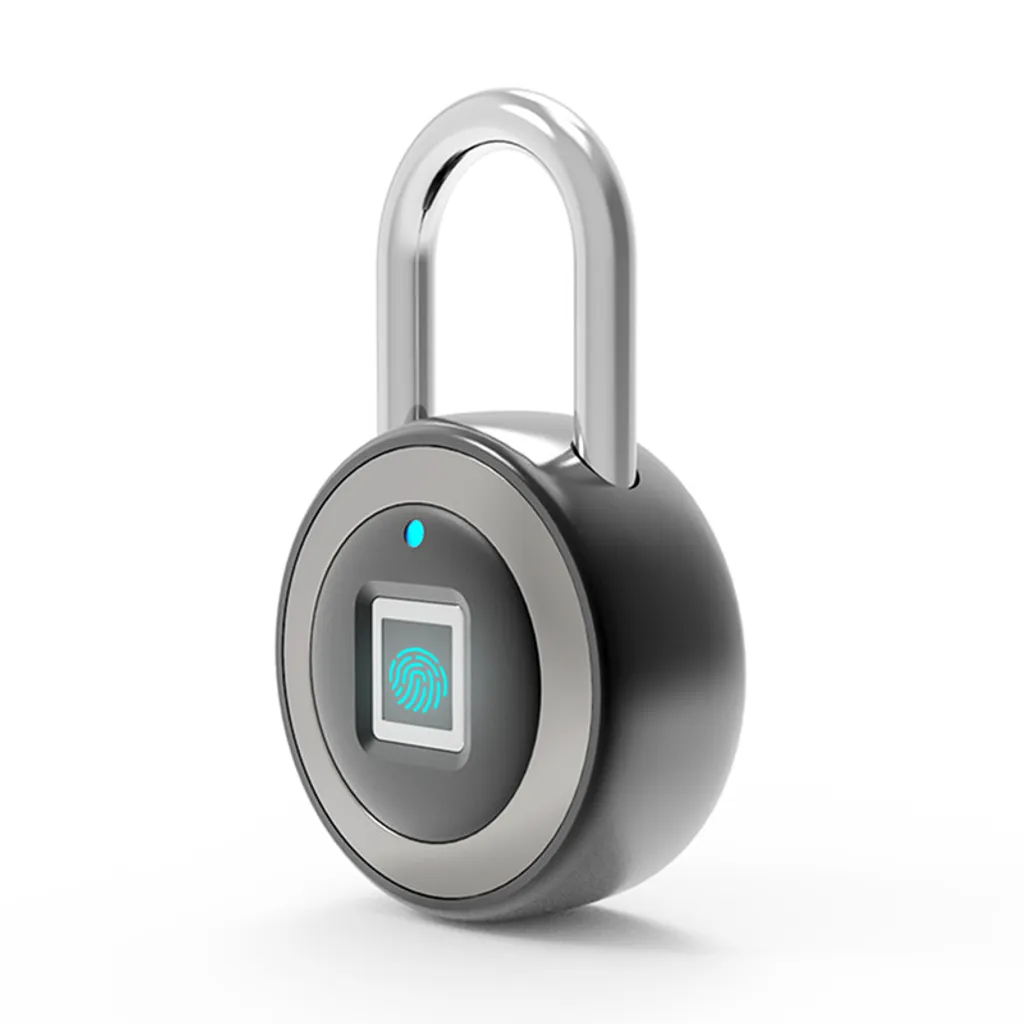 Cadenas à empreinte digitale Smart Keyless One Touch Noir pour Bagage
