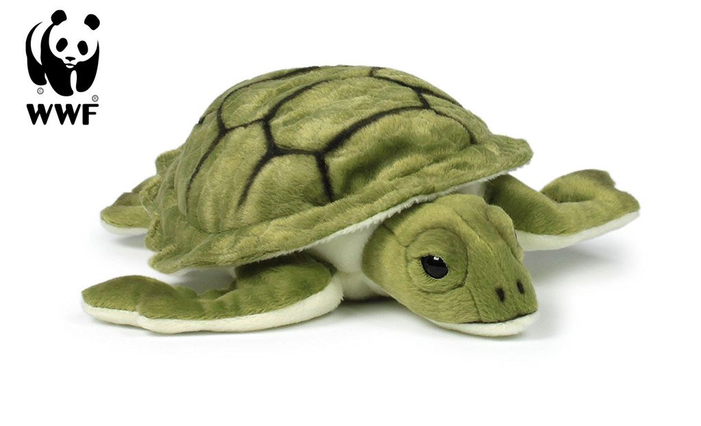 Plüschtier grün WWF Plüsch Wasserschildkröte Stofftier ca 18 cm Schildkröte 