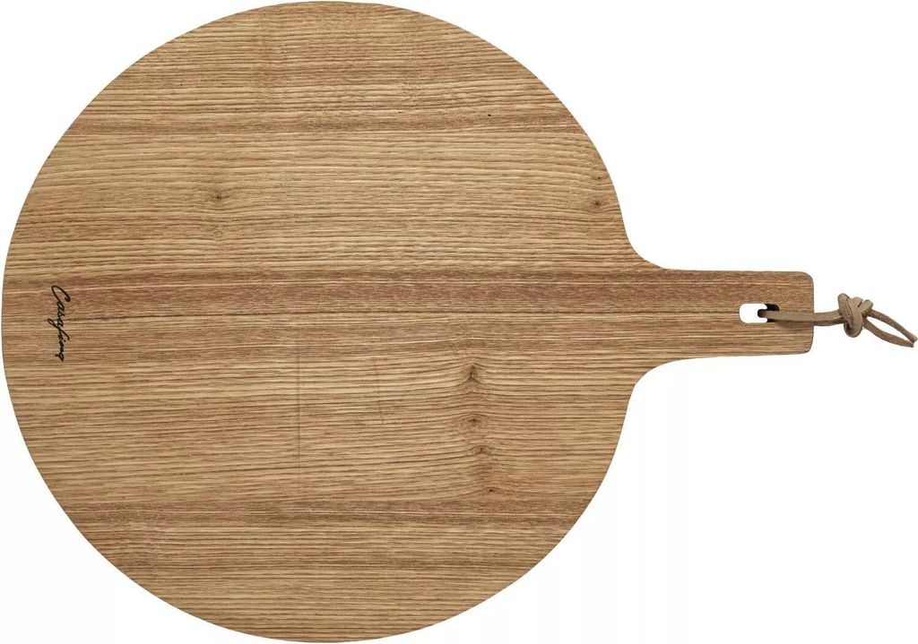 COSTA NOVA Oak Wood Boards Holzbrett rund, mit Griff, Länge: 430 mm, ø: 340 mm