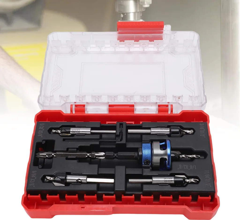 Foret à Chanfreiner M2 Ajustable avec Queue Hexagonale pour Menuisier - 12
