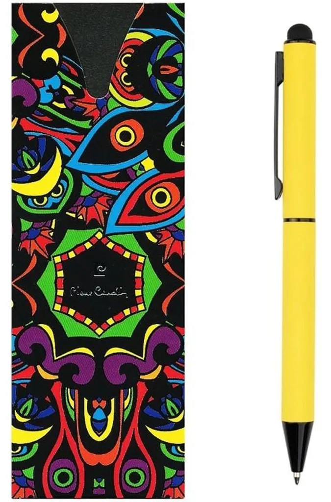 Pierre Cardin Celebration Stylo à Bille 0,7 mm en Métal Jaune avec Stylet