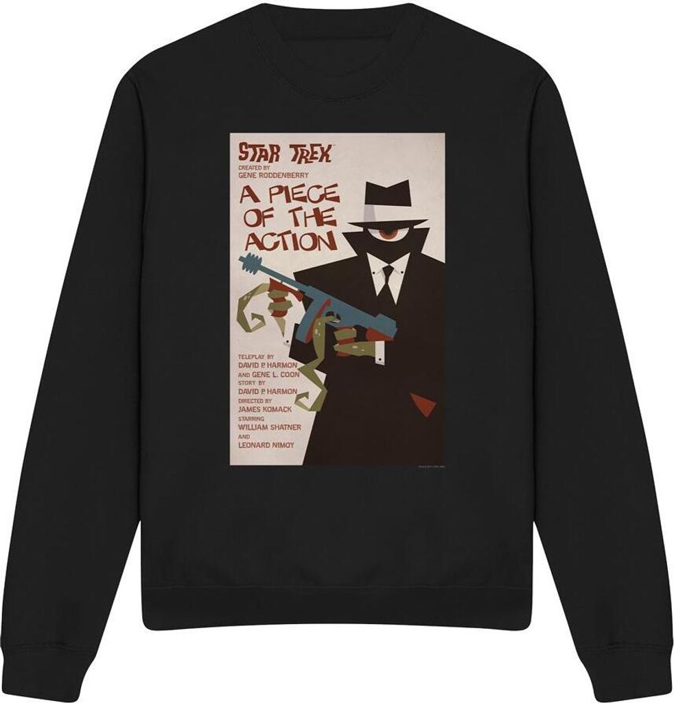 Star Trek - "The Original Series Episode 46" Sweatshirt für Herren/Damen Uni TV11600 (M) (Schwarz)