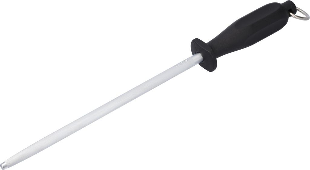 STUBAI Tafelstreicher | Wetzstahl 260 mm | Schleifstab aus hochwertigem Qualitätsstahl zum Nachschärfen von Messern und Klingen | Wetzstab aus Ed...