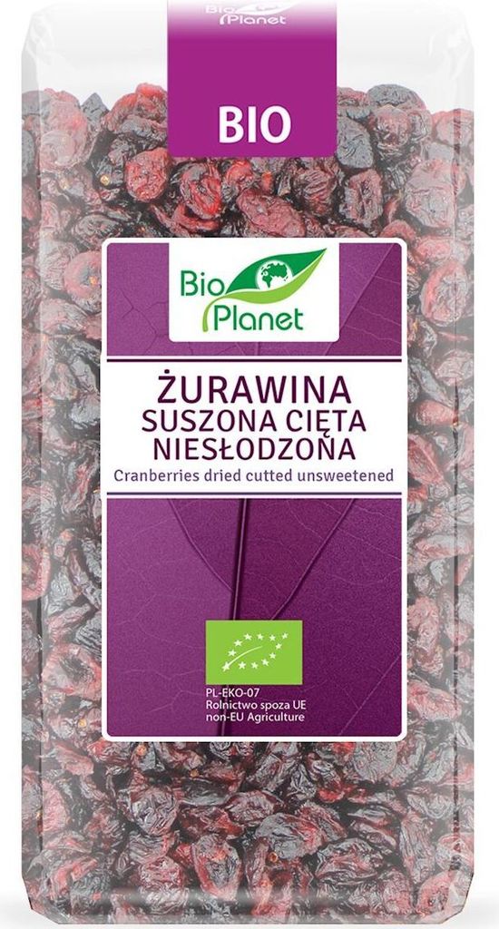 GETROCKNETE, GESCHNITTENE, UNGESÜßTE -CRANBERRIES 400 g –  Produktbild 