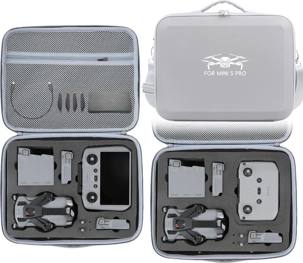 Mallette tout-en-un DJI Mini 5 Pro antichoc pour pack Fly More