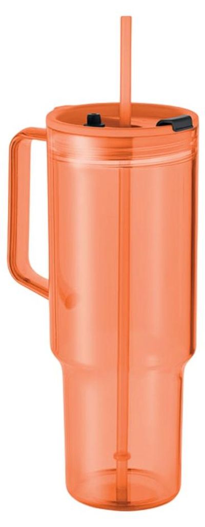 MidOcean - "Mugora" Trinkbecher, rPET (Recyceltes Polyethylen-Terephthalat), 1200ml MO2141 (Einheitsgröße) (Transparent Orange)