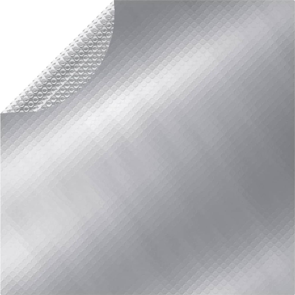 The Living Store Poolabdeckung Silbern 455 cm PE