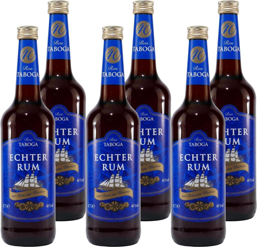 Ron Taboga Echter Rum 40% Blau (6 x 0,7L)