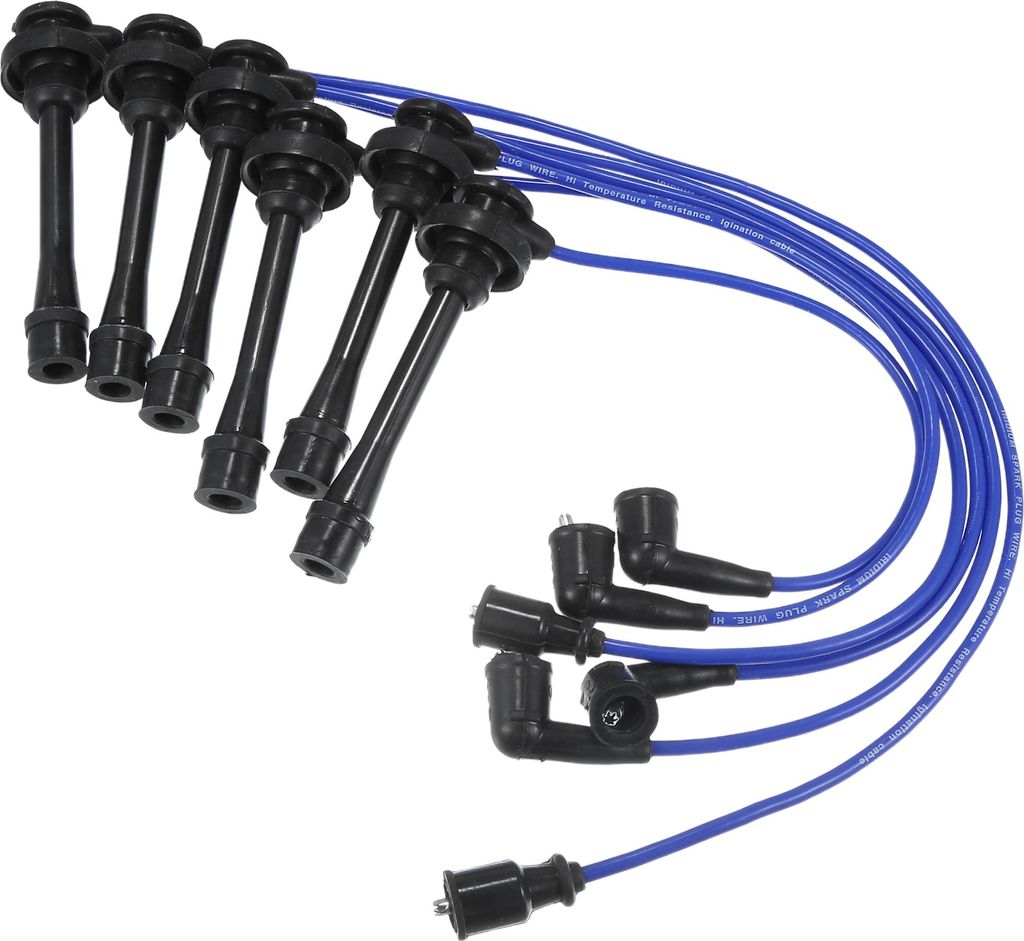 Zündkerzen-Spulen-Kabel Zündspulen-Harnisch 5mm passend für Mitsubishi Montero Sport Montero 3.5L 3.0L 1997-2008 Nr. MD338249 - Packung mit 6