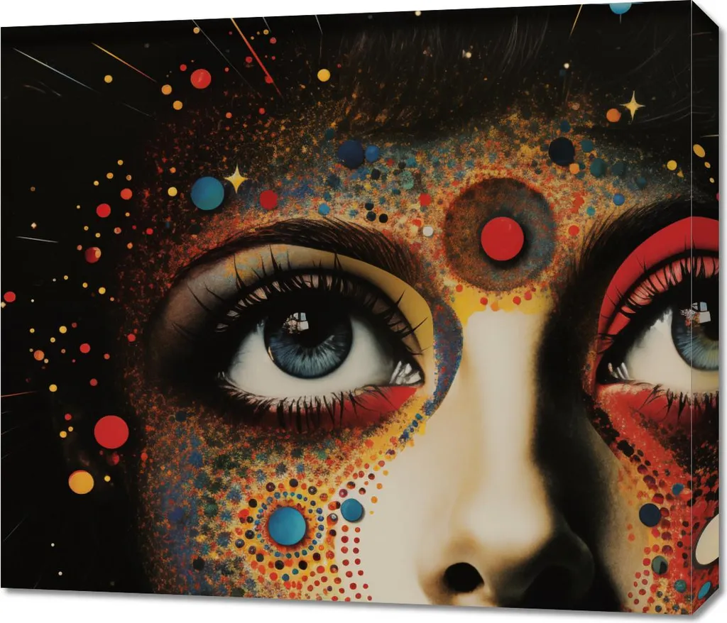 Tableau Image 70 x 60 cm Galaxie autonome pour décoration murale chic