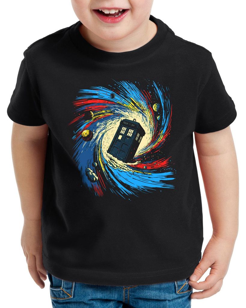 style3 Time And Space Vortex T-Shirt für Kinder