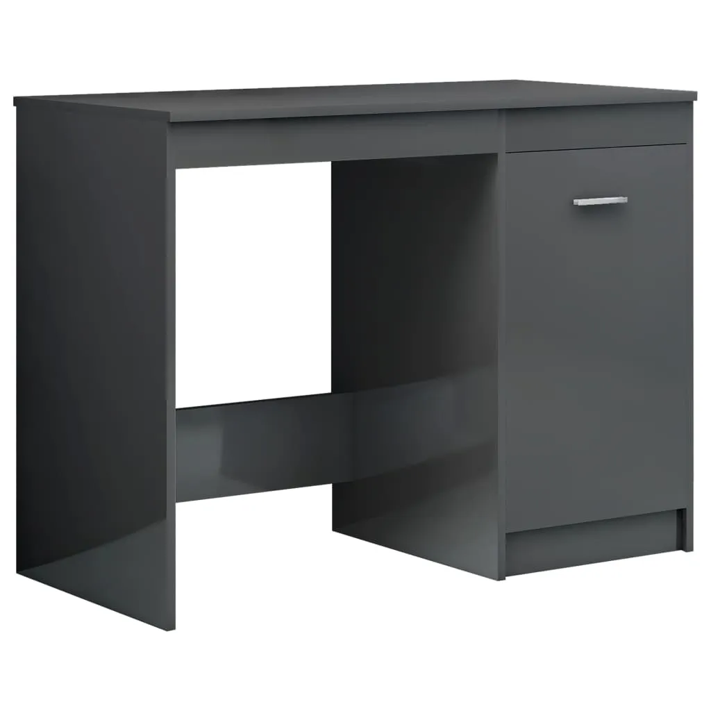 Bureau gris compact 100x50 cm : gagnez de la place avec élégance vidaXL