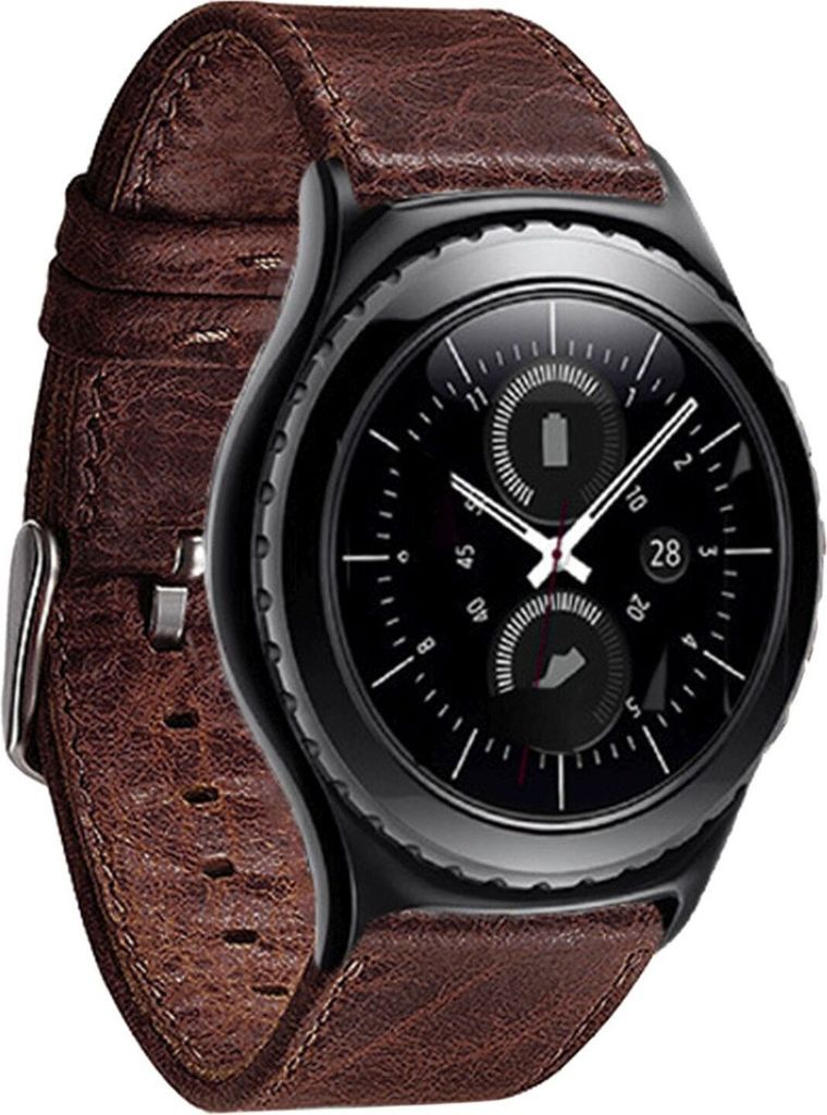 Ersatzarmband 22mm Kunstleder für Motorola Moto 360 2nd Gen Produktbild 