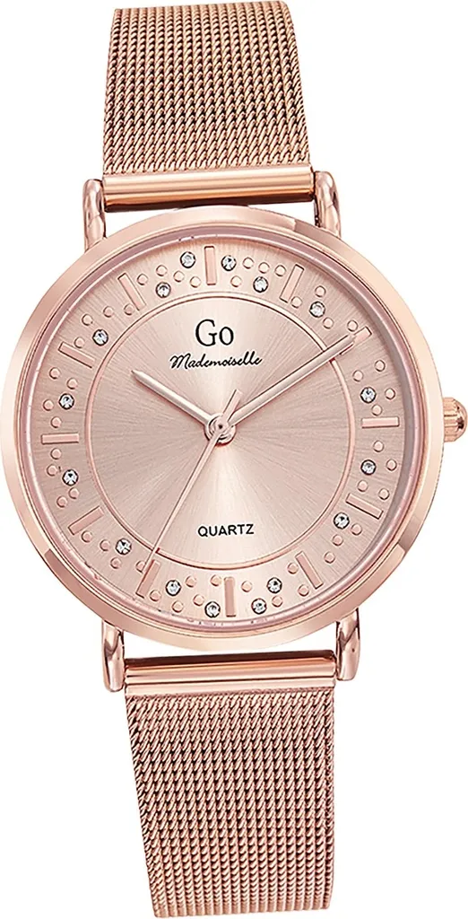 Girl Only orologio da polso da donna in oro rosa analogico GO bracciale in acciaio D2UGO695600