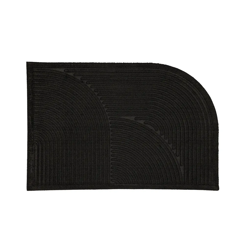 Tapis de sol Valentino noir Venture Design en textile doux résistant