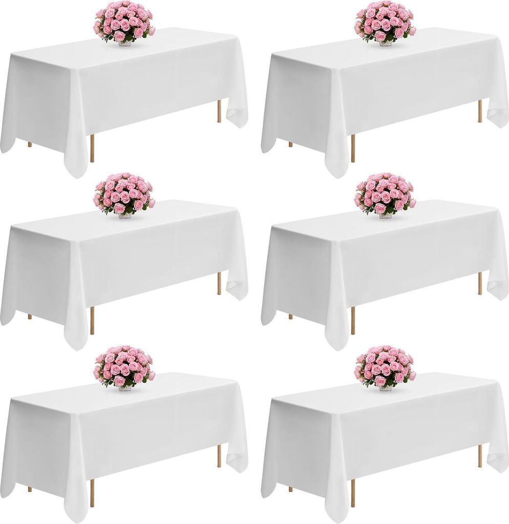 Tischdecke - 6er-Set - Größe 178 x 305 cm - Polyestergewebe Produktbild 