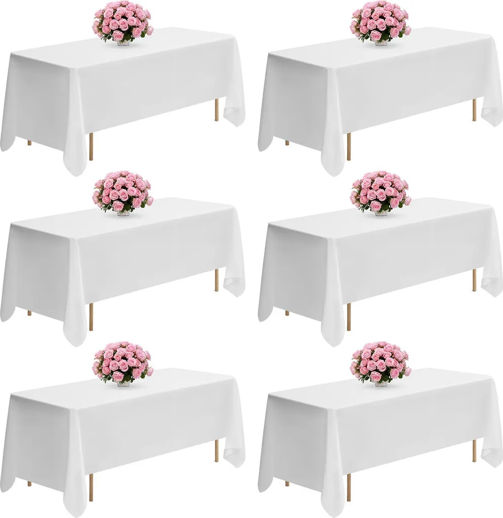 Fornitura 6 Tovaglie Professionali 178x305 cm Poliestere Lavabile