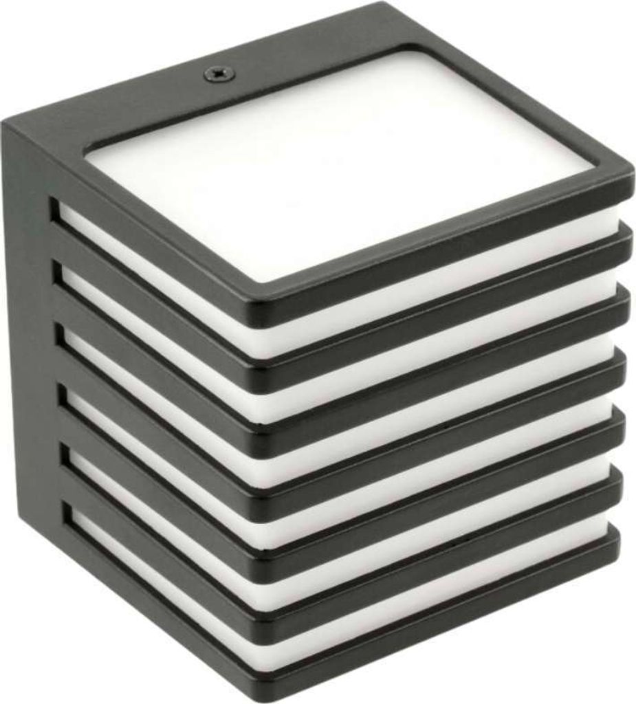 10w LED Außen Fassaden Leuchte in schwarz | 11x11x10cm | Produktbild 