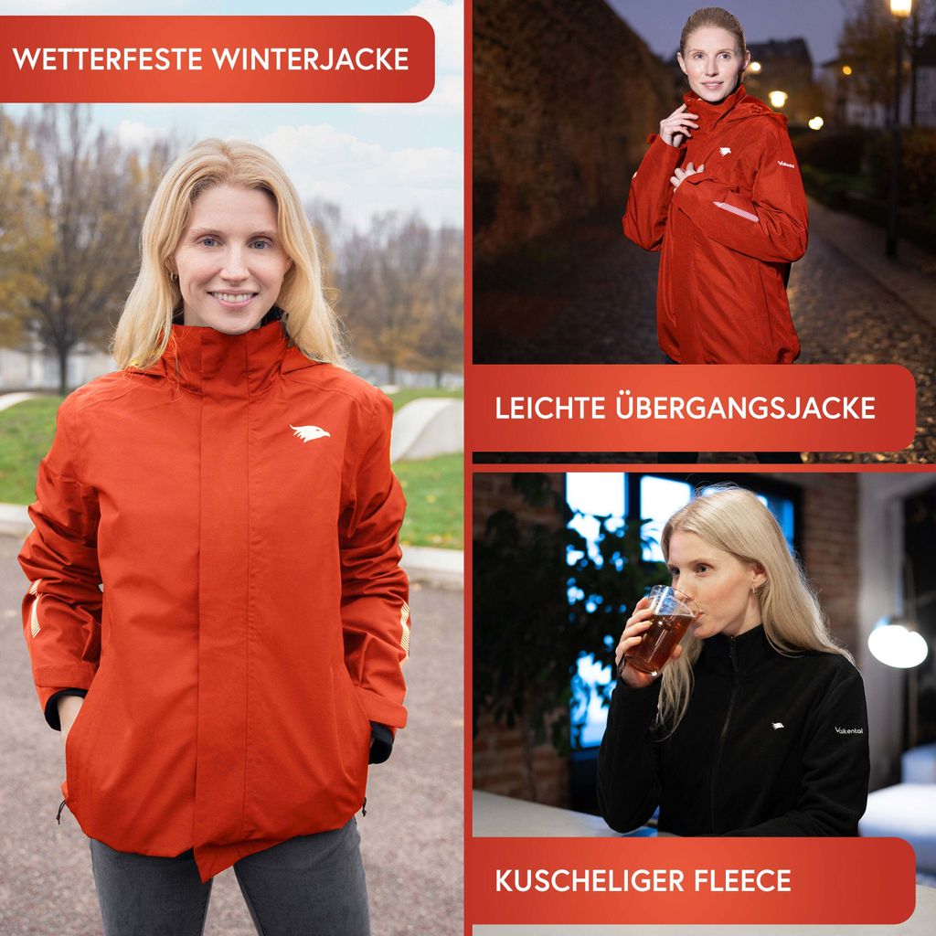 3in1 Smart Jacket - Wasserdichte Jacke mit Fleece Zipp-In - Produktbild 4