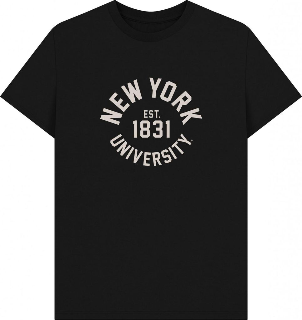 Park Fields - "New York University" T-Shirt für Herren/Damen Uni PN1886 (XL) (Schwarz)
