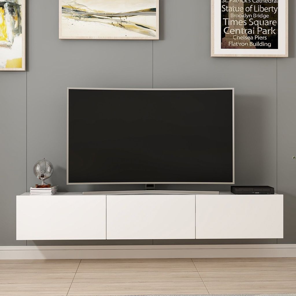Skye Decor, Rigel - White, TV-Schränke, Weiß, 180 x 30 x 32 Produktbild 