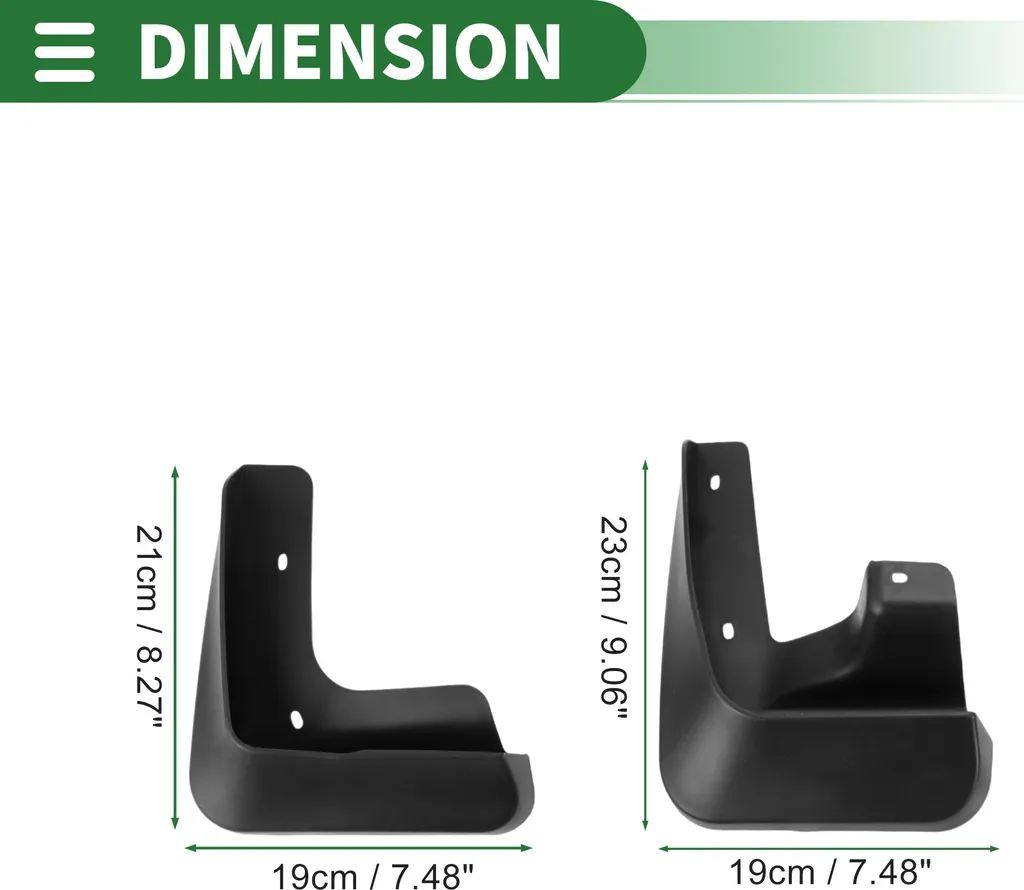 Protège-Boue Lexus CT200h 2011-2018 avec Supports de Fixation Inclus - 3