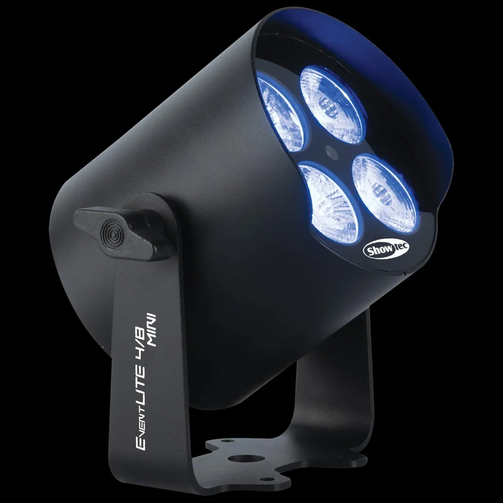 Projecteur sur Batterie IP65 Showtec EventLITE 4/8 Mini Q6 Design Noir