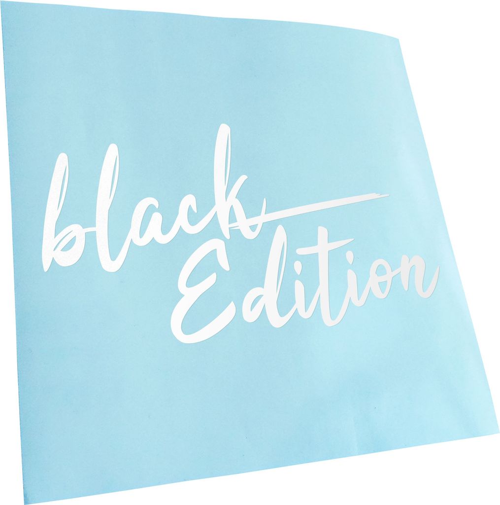 Kiwistar - Autoaufkleber - Black Edition schwarz - Weiss - 60x32cm - Aufkleber für Auto, Laptop, Fahrrad, LKW, Motorrad Mehrfarbig JDM Decal Racing