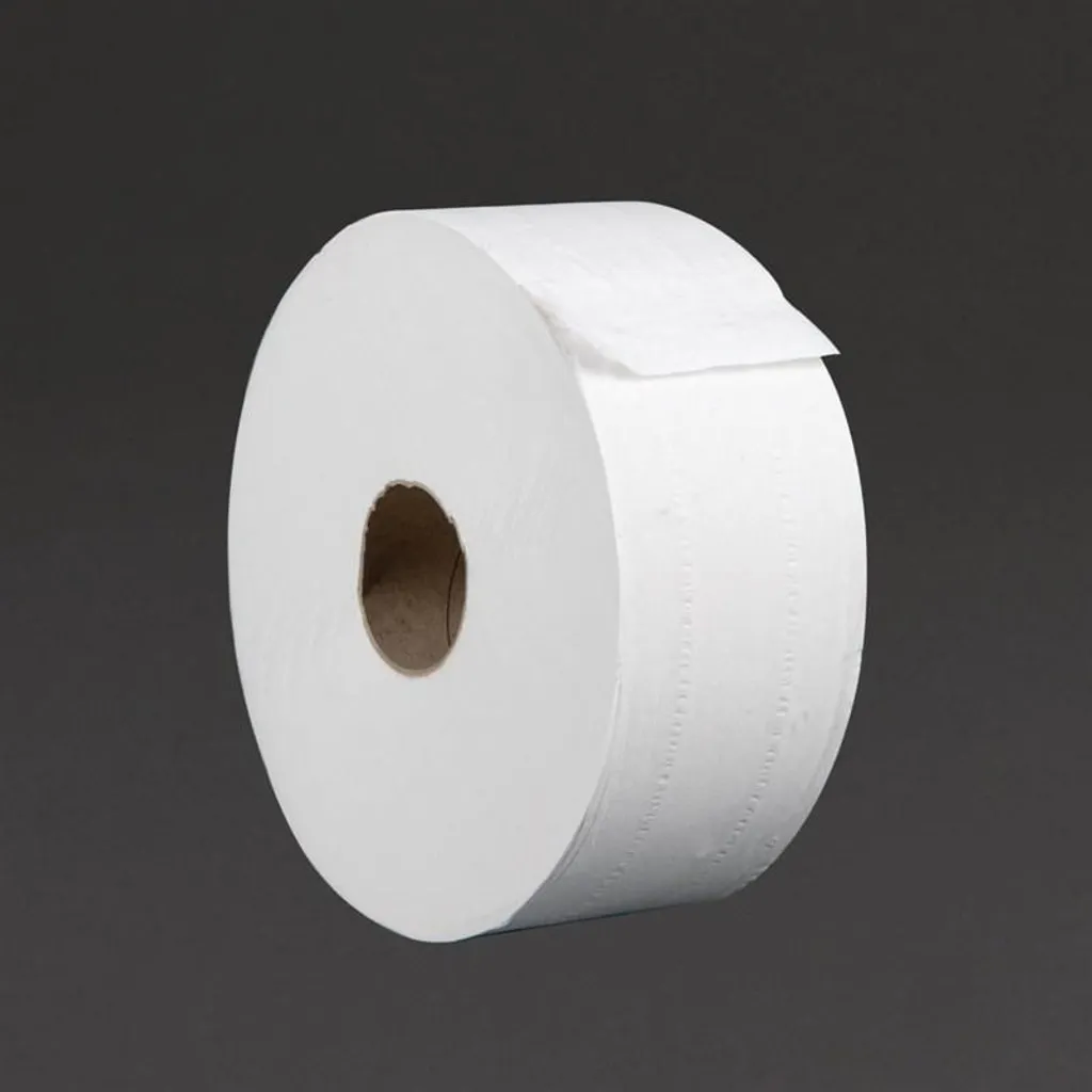 Papier toilette pour sanitaires publics Jantex Jumbo 2 plis 6 unités