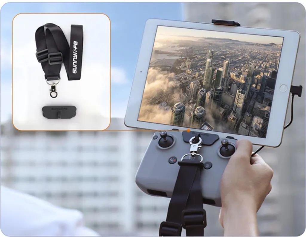 Support Tablette DJI RC-N1 N2 N3 Gris V3 avec Fixation Pliable Robuste