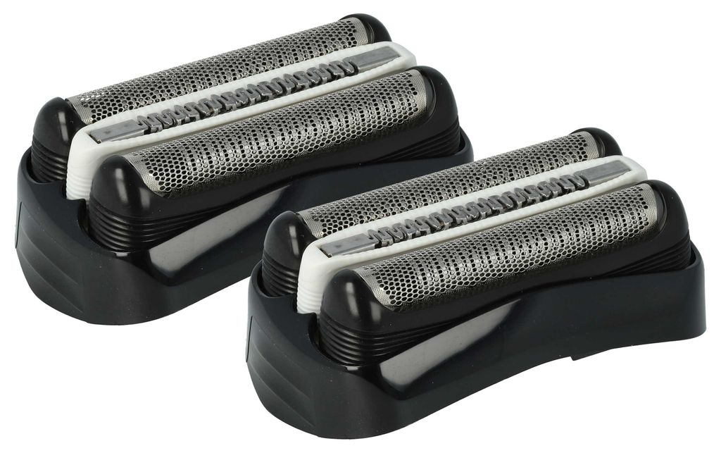 vhbw 2x Scherköpfe Ersatz für Braun 32B, 32S für Elektrorasierer, Schwarz