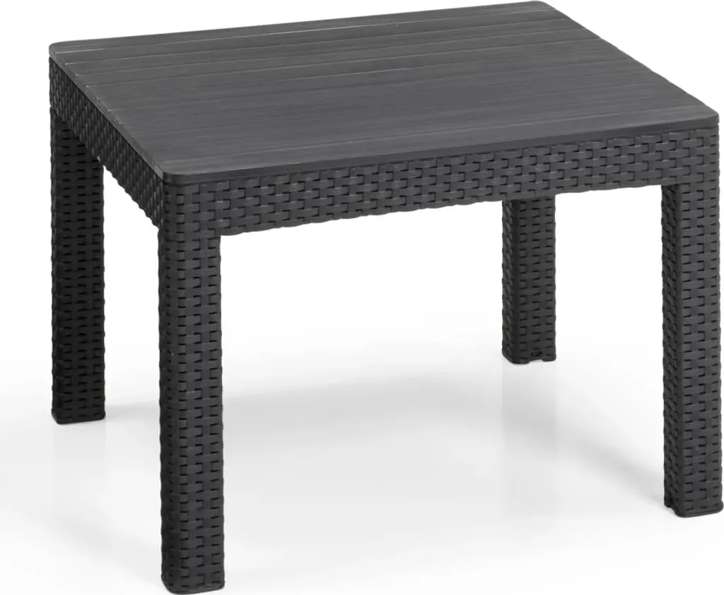 Table de jardin Rosalie Keter en résine résistante UV et intempéries grise