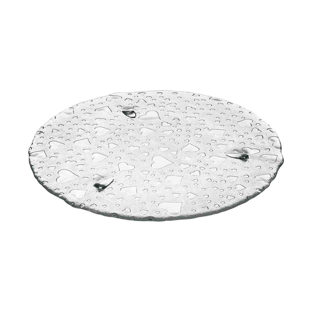 Dortový talíř LEONARDO HEART D 34 cm transparentní Obrázek produktu 
