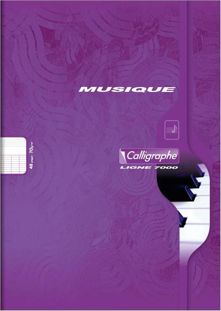 Calligraphe 10x Musikheft Calligraph A4/24Bl - 70g - Sortiert 564C